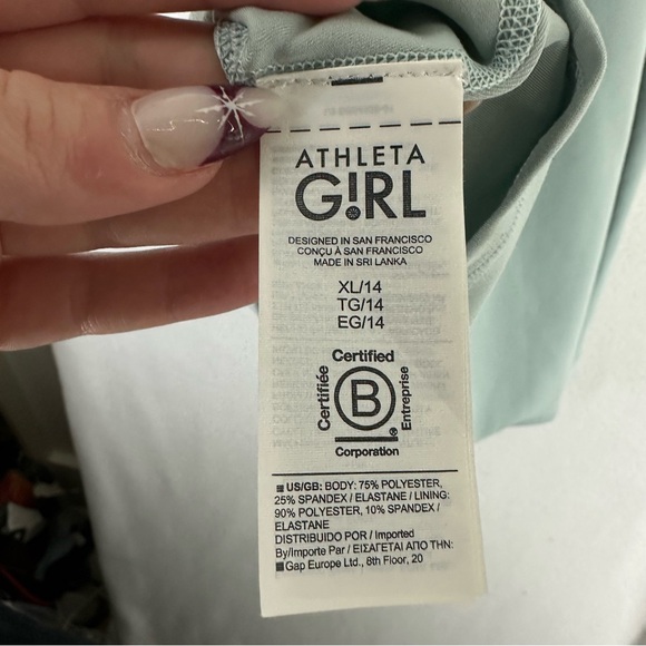 NWT Athleta Chit Chat Dress Girls XL Mint Green - Picture 9 of 10